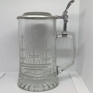 Glass Beer mug  with Lid by ALWE